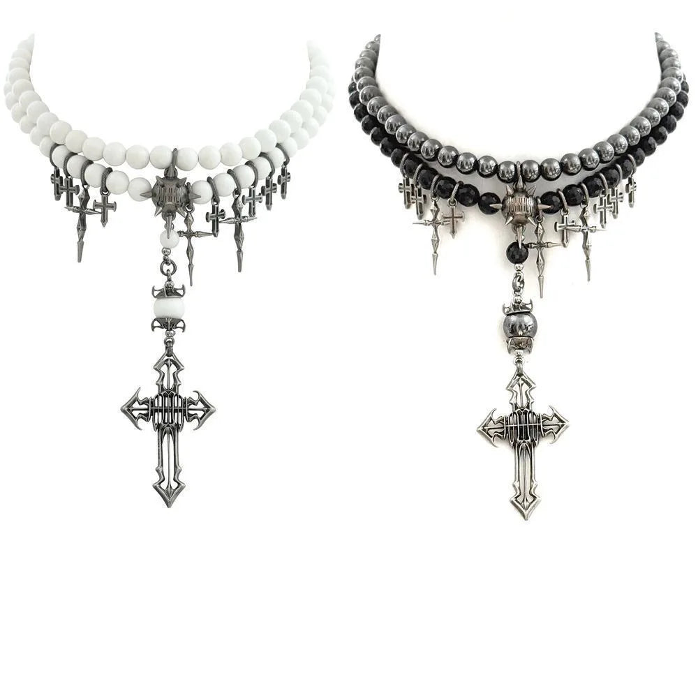 Irregular Bead Splicing Necklace