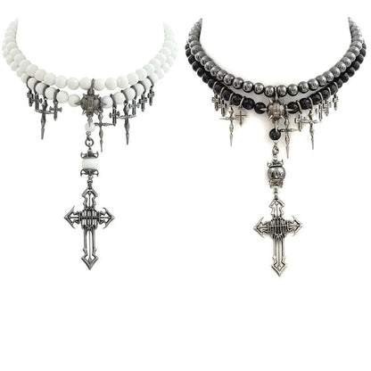 Irregular Bead Splicing Necklace