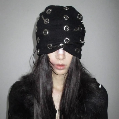 Punk Studs Knitted Beacnie