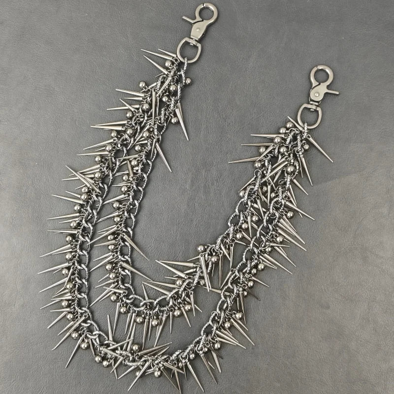 Double-layer Rivet Metal Chain