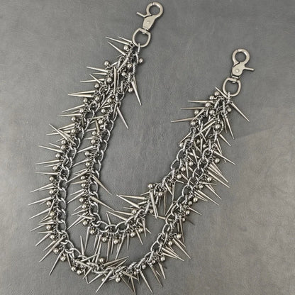 Double-layer Rivet Metal Chain