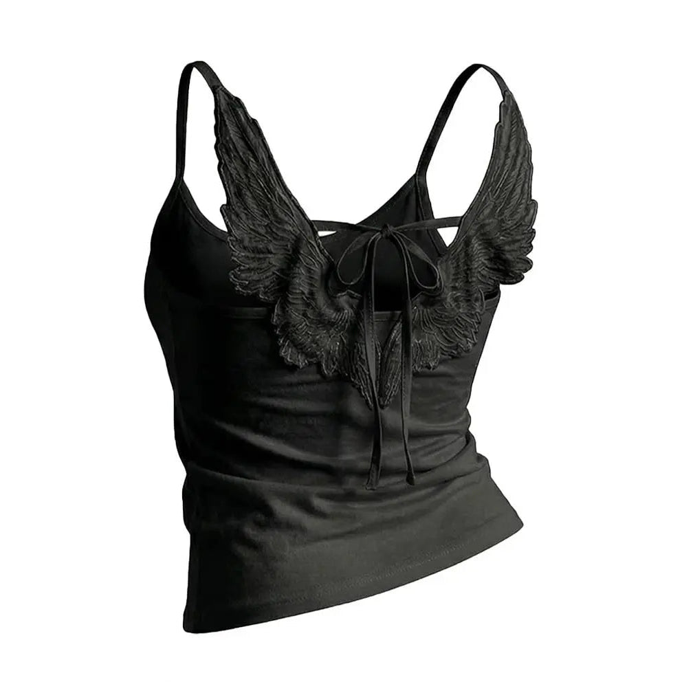 Angel Wings Embroidered Vest