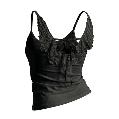 Angel Wings Embroidered Vest