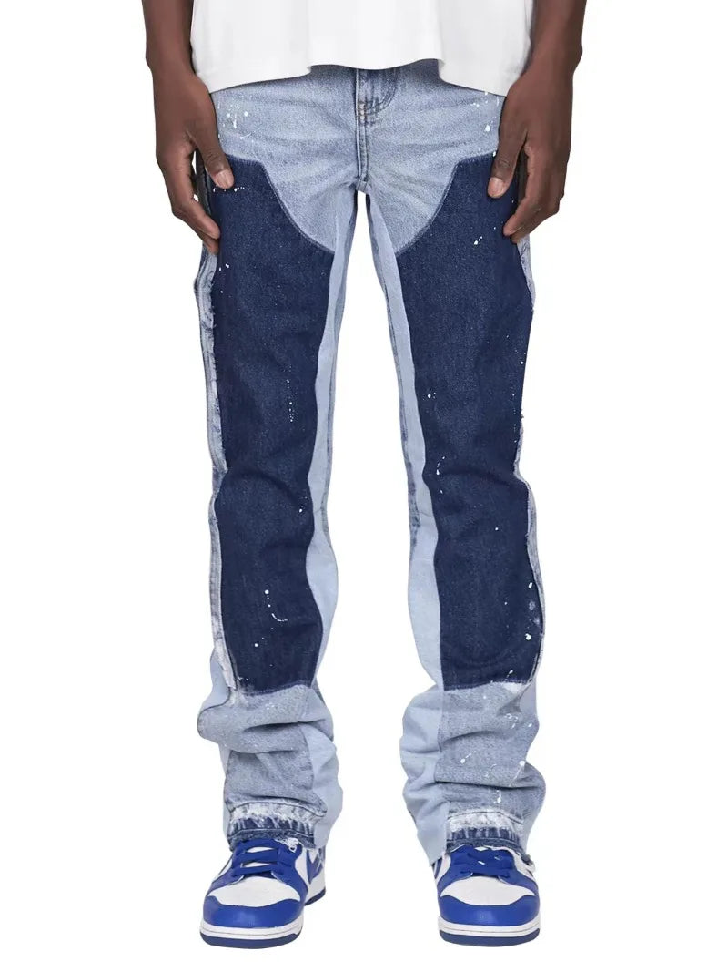 Raw Edge Micro-Trumpet Skinny Jeans