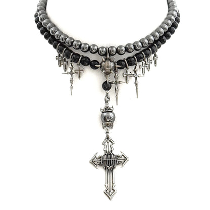 Irregular Bead Splicing Necklace