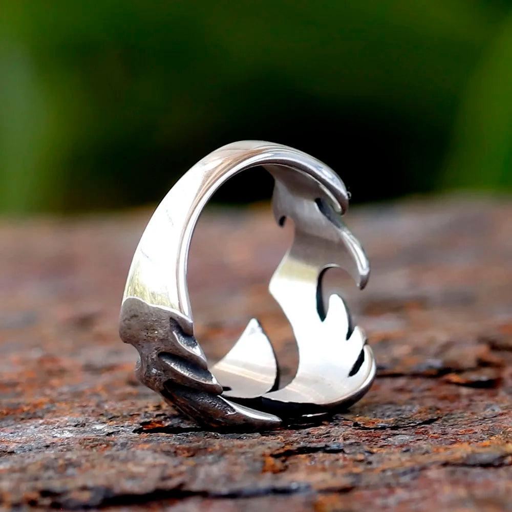 Flame motif Ring