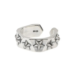 Sterling Silver Star Rings - PWM