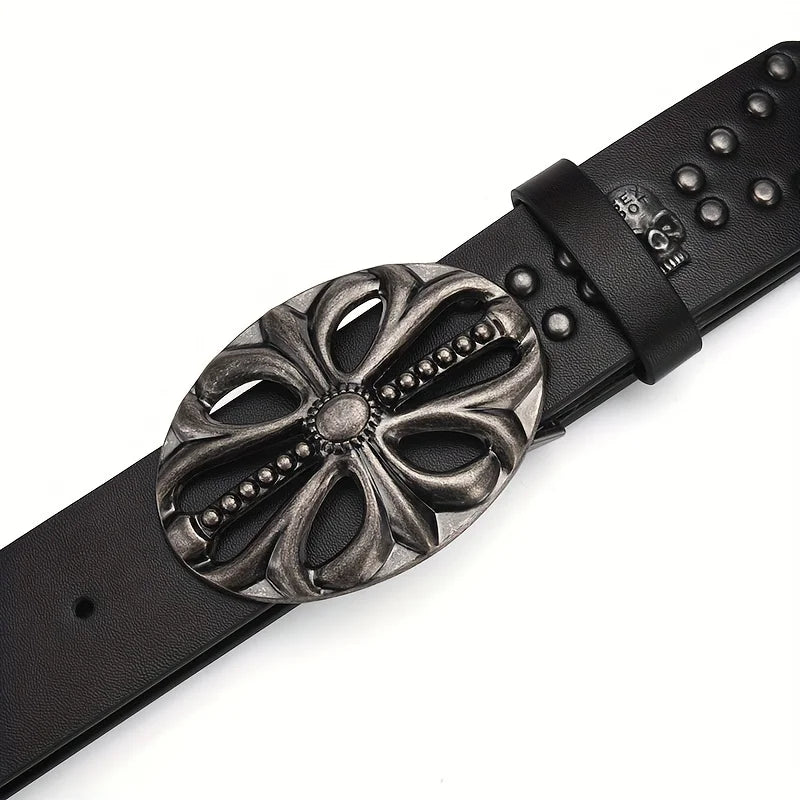 Inlaid Skeleton Head Belt