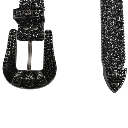 Skull Rhinestone Belt