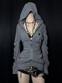 Gathered Slim-Fit Hooded Jacket - PWM