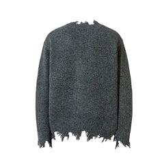 Knitted Zipper Sleeve Pullover Sweater - PWM