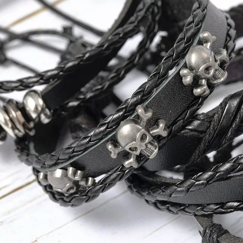 Rivet Leather Bracelet Sets