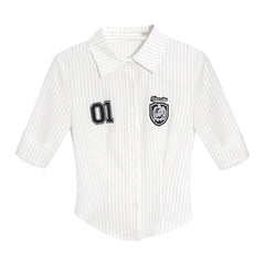 Y2k Japanese Striped Shirt - PWM