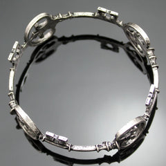 Vintage Victorian Skeleton Key Cross Bridal Bracelet - PWM