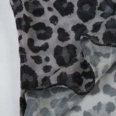 Leopard Mesh Crop Top - PWM