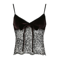 Leopard Mesh Crop Top - PWM