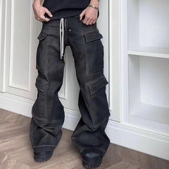 Drawstring Cargo Baggy Denim - PWM