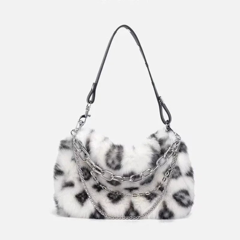 Leopard Print Underarm Bag