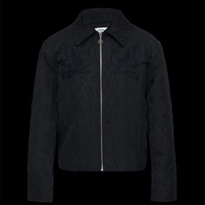 Jacquard Slim Knit  Jackets