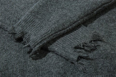 Knitted Zipper Sleeve Pullover Sweater - PWM