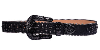 Western Cowboy Cross Rhinestone belt