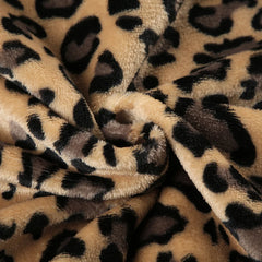 Fur Trim Leopard Zipper Hoodie - PWM