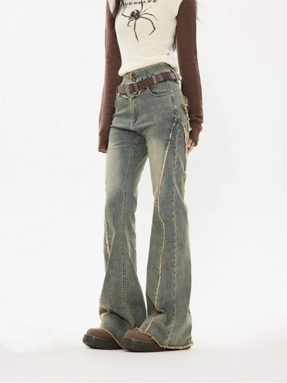 Star Patch Flare Jeans