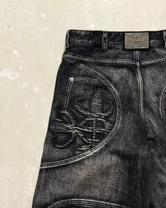 Stitching Washed Make Old Baggy Jeans - PWM