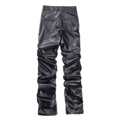 Pleated Leather Pants - PWM