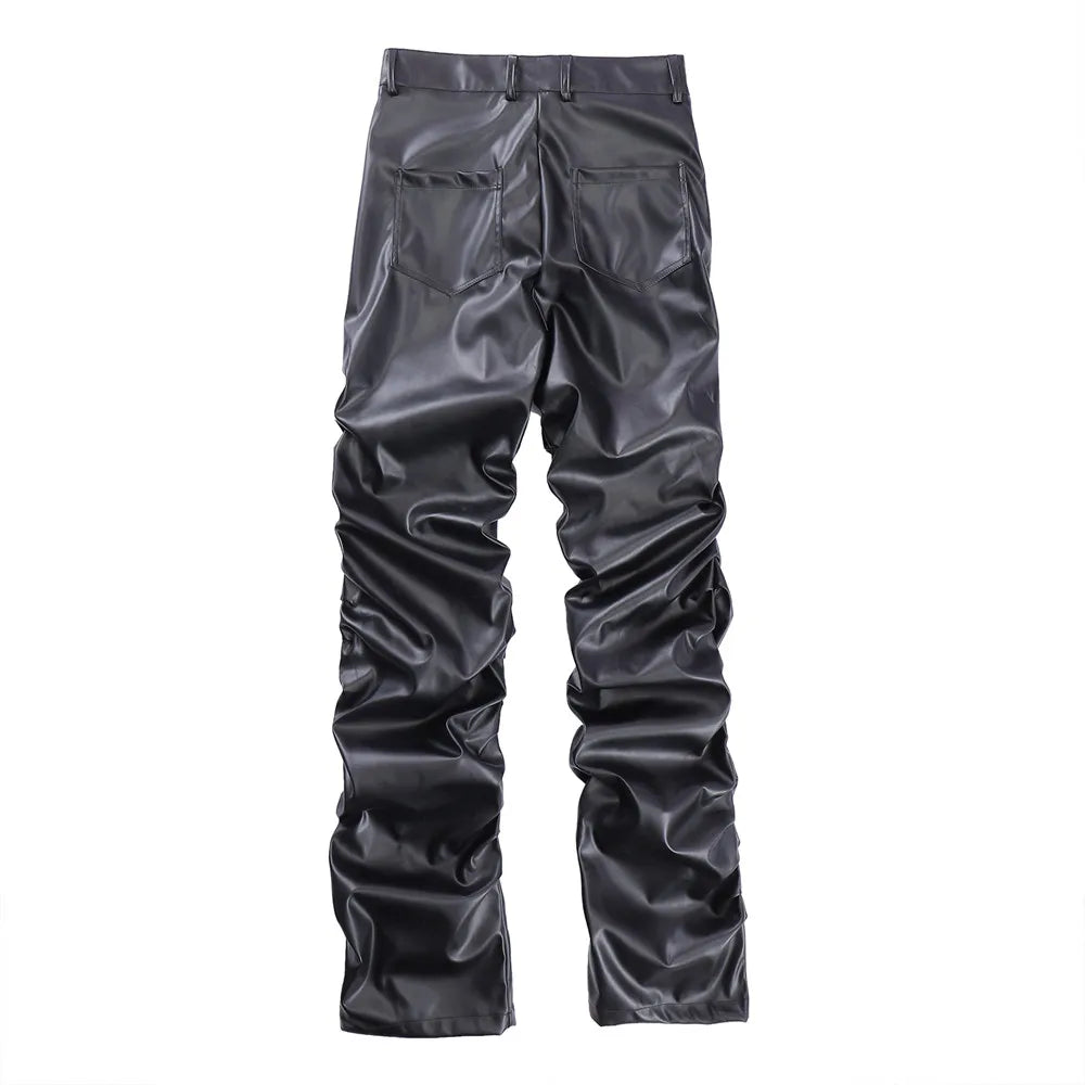 Pleated Leather Pants - PWM