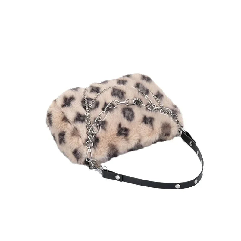 Leopard Print Underarm Bag