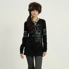 Striped Patchwork Slim Tees Tops - PWM