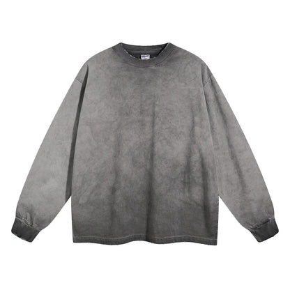 Distressed Long Sleeve T shirt