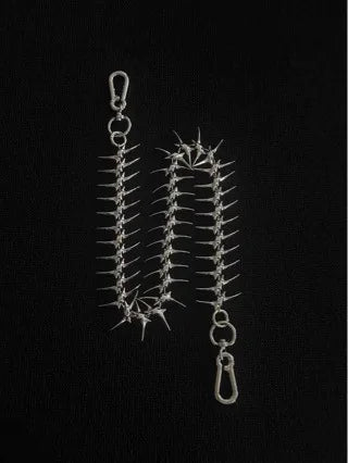 Metal Fishbone Skeleton Belt Chain