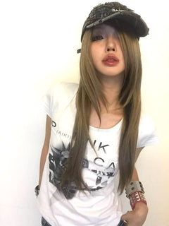 Punk Kitten Print T-shirt - PWM