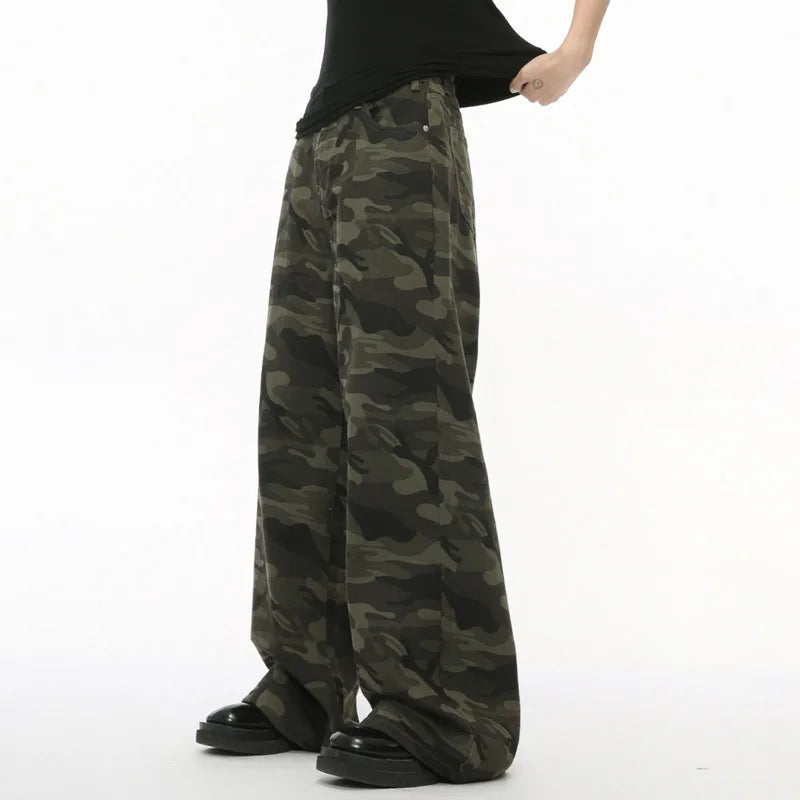 Camouflage Loose Jeans