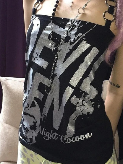 Letter Print Tank Top