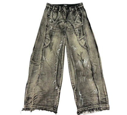 Graffiti Wide Jeans