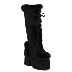 Gothic Block High Heels Boots - PWM