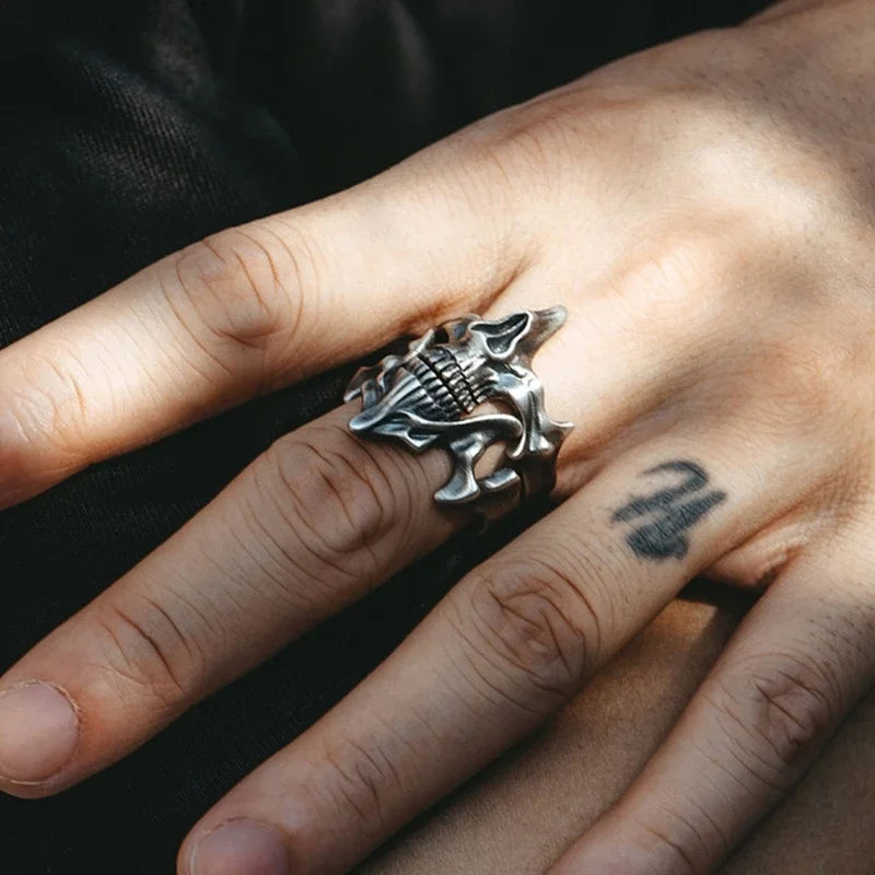 Gothic Skull Mask Rings