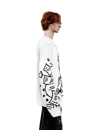 Cartoon Knitted Pullover Sweater