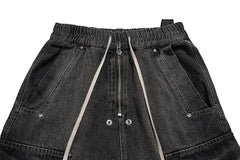 Drawstring Cargo Baggy Denim - PWM