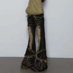 Distressed Flared Jeans - PWM