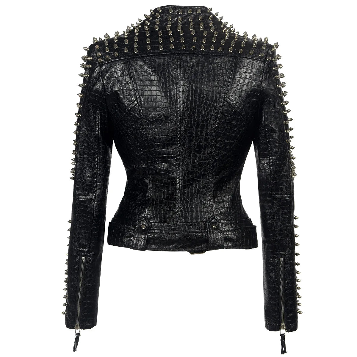 Rivet Leather Jacket