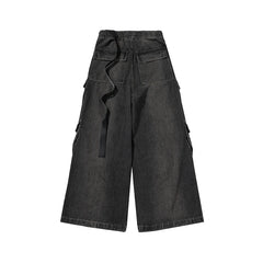 Drawstring Cargo Baggy Denim - PWM