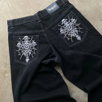 Cross Patch Baggy Jeans