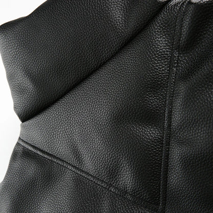 Leather Padded Jacket