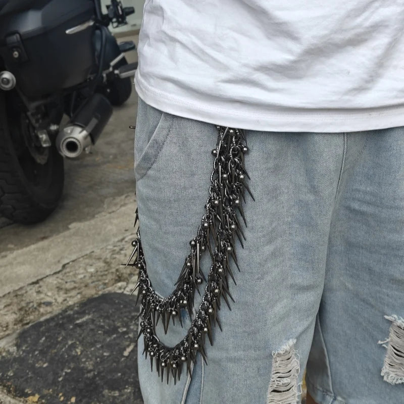 Double-layer Rivet Metal Chain