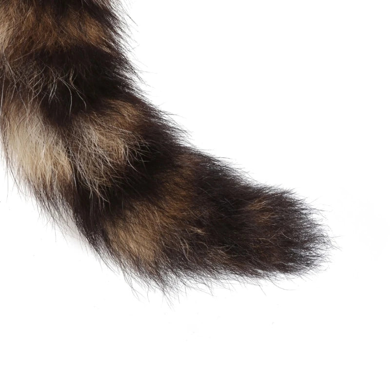 Raccoon Coat Tails Keychain