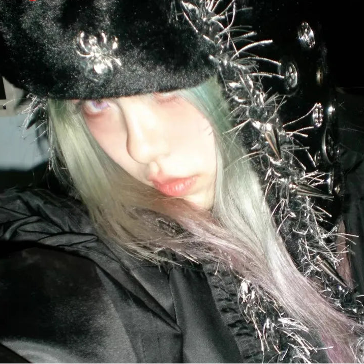 Rivet Metallic Spike Warm plush fluffy Hat